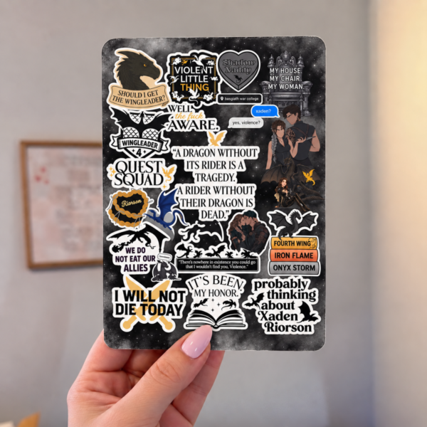 2 Fourth Wing Inspired Kindle Insert